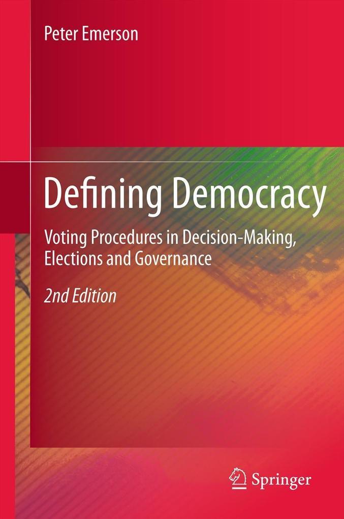 Produktbild: Defining Democracy | Peter Emerson