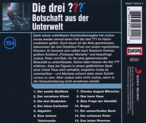 Weitere Ansicht: 154/Botschaft aus der Unterwelt | Die Drei ???