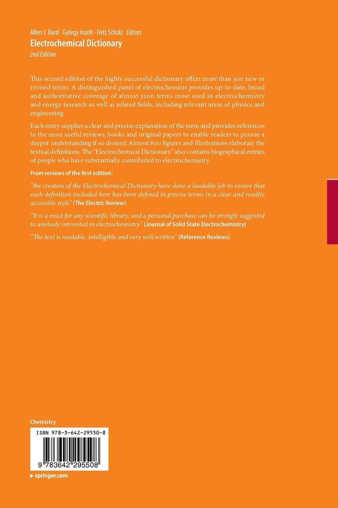 Weitere Ansicht: Electrochemical Dictionary