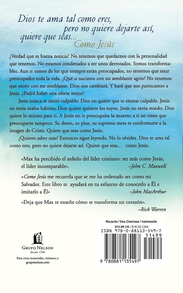 Weitere Ansicht: Como Jesus | Max Lucado