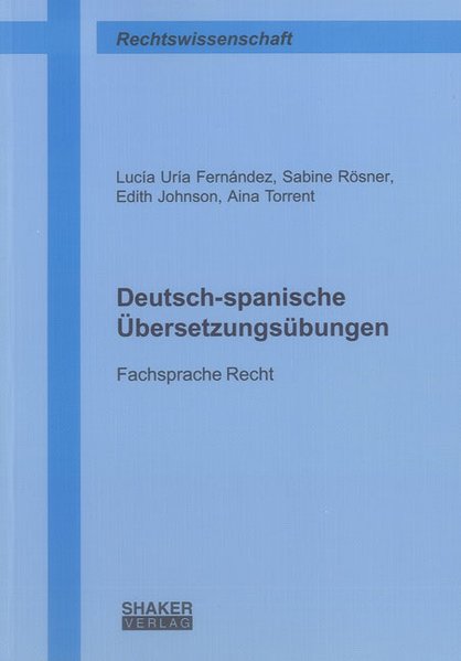 Produktbild: Deutsch-spanische Übersetzungsübungen | Lucía Uría Fernández, Sabine Rösner, Edith Johnson, Aina Torrent