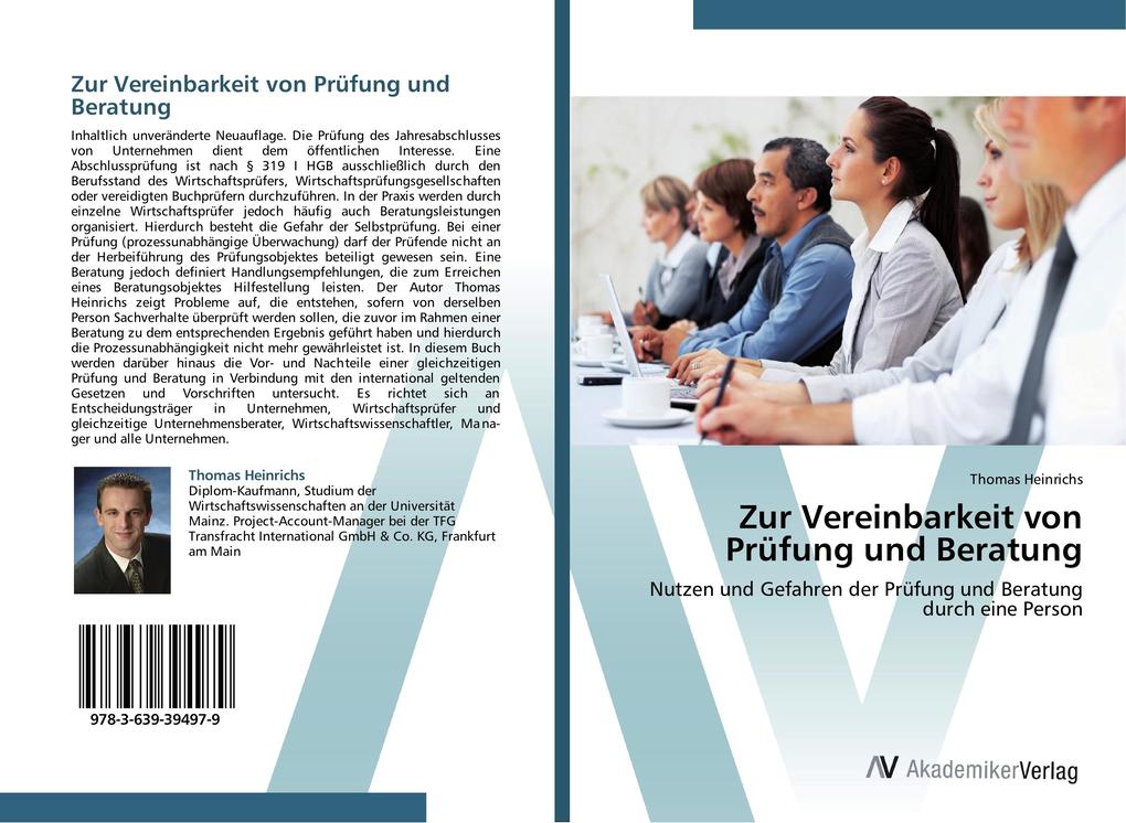 Produktbild: Zur Vereinbarkeit von Prüfung und Beratung | Thomas Heinrichs