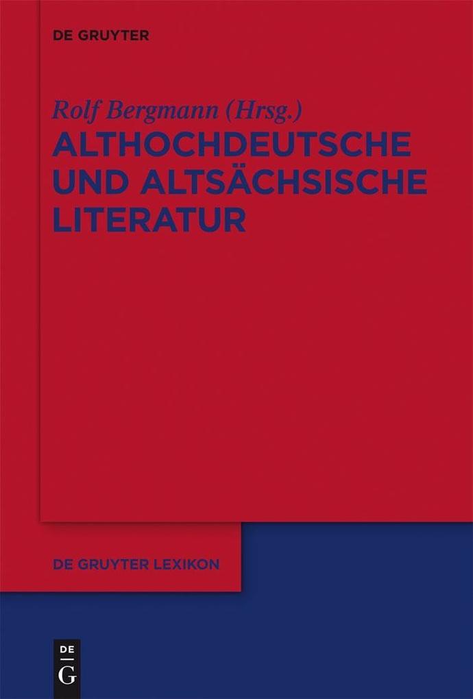 Produktbild: Althochdeutsche und altsächsische Literatur