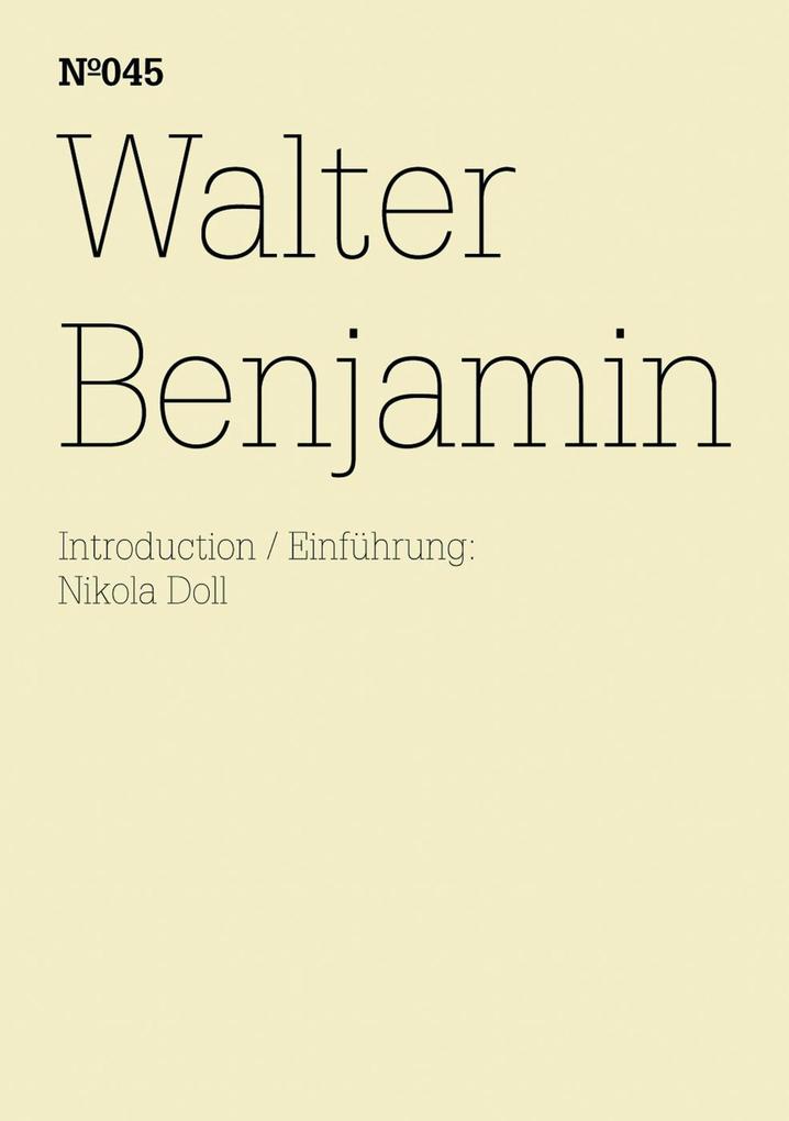 Produktbild: Walter Benjamin | Walter Benjamin
