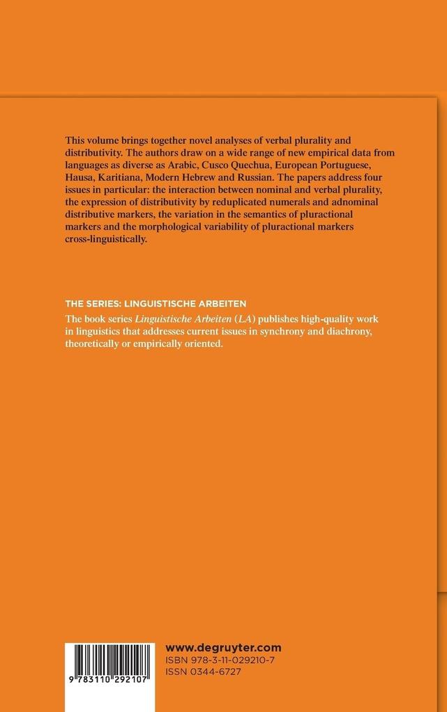 Weitere Ansicht: Verbal Plurality and Distributivity