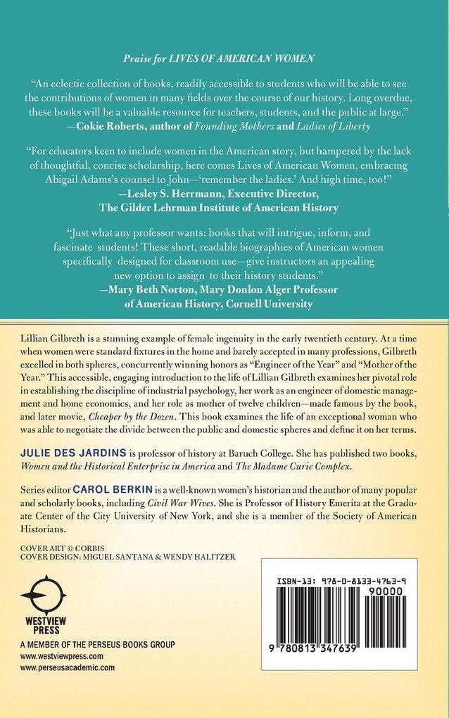 Weitere Ansicht: Lillian Gilbreth | Julie Des Jardins