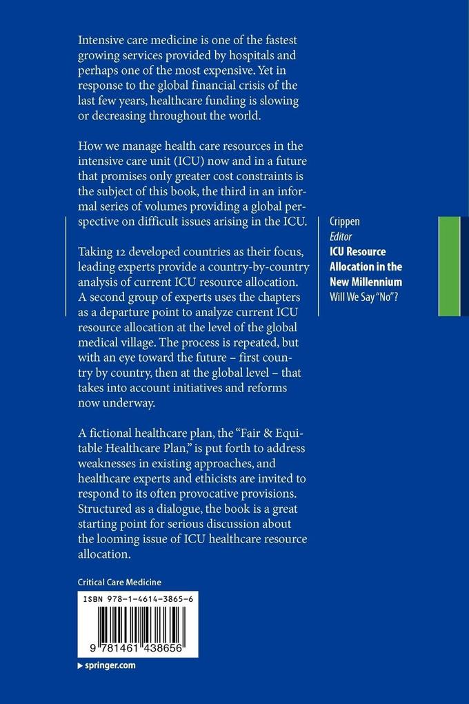 Weitere Ansicht: ICU Resource Allocation in the New Millennium