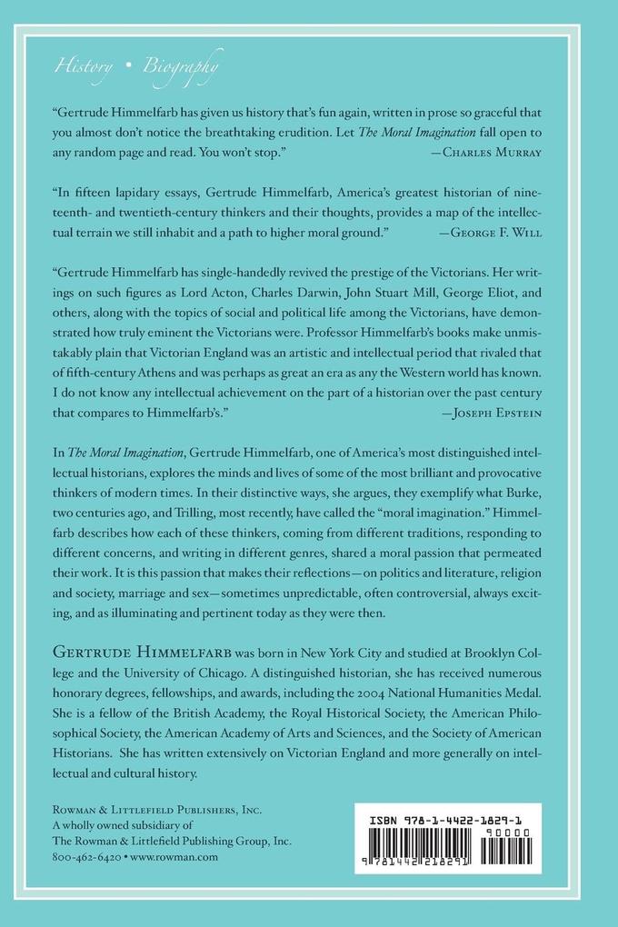 Weitere Ansicht: Moral Imagination | Gertrude Himmelfarb