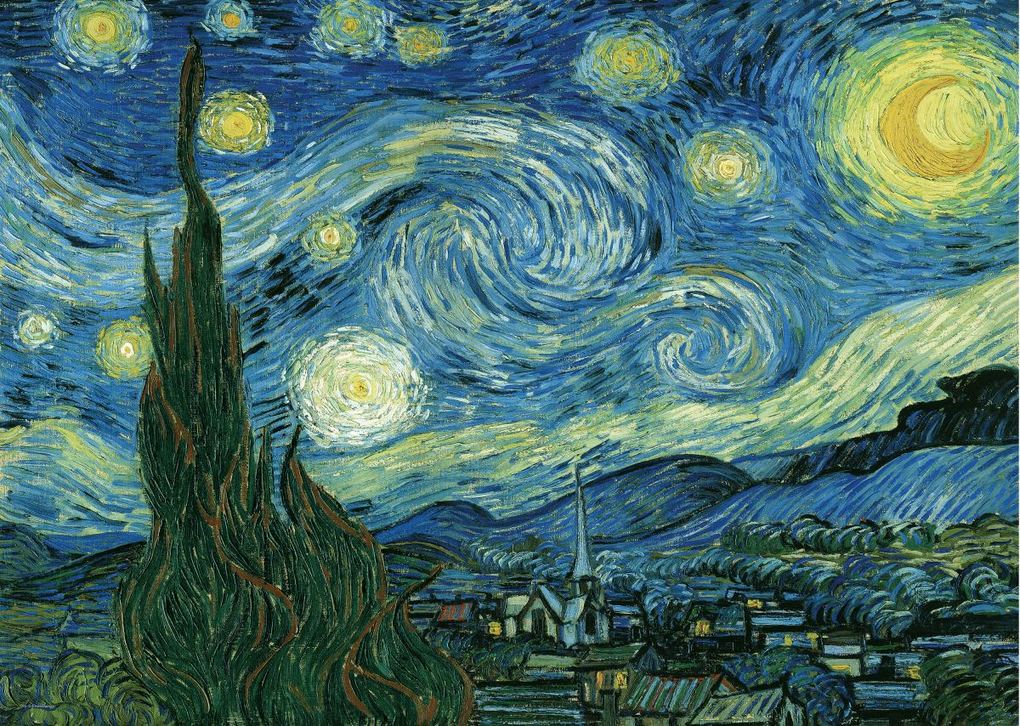Weitere Ansicht: Sternennacht von Vincent van Gogh 1000 Teile | Vincent Van Gogh