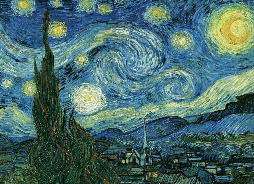 Weitere Ansicht: Sternennacht von Vincent van Gogh 1000 Teile | Vincent Van Gogh