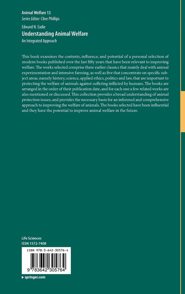 Weitere Ansicht: Understanding Animal Welfare | Edward N. Eadie