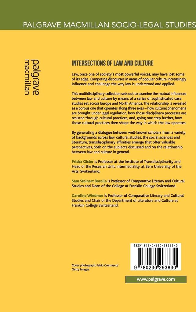 Weitere Ansicht: Intersections of Law and Culture