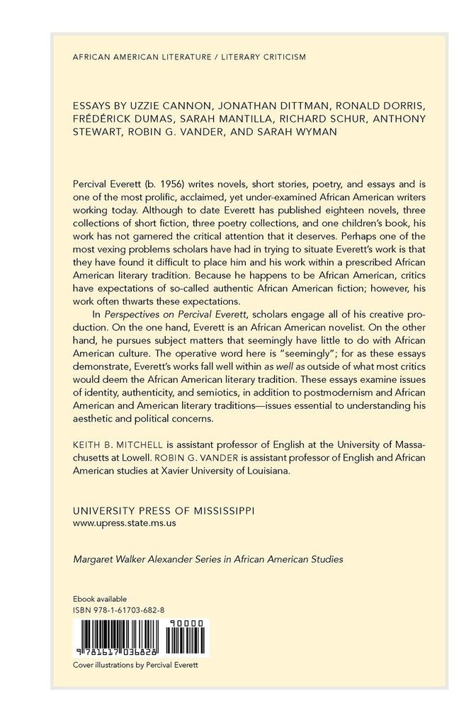 Weitere Ansicht: Perspectives on Percival Everett