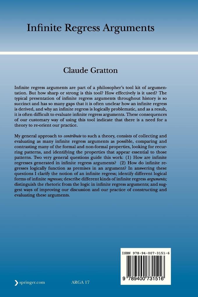 Weitere Ansicht: Infinite Regress Arguments | Claude Gratton