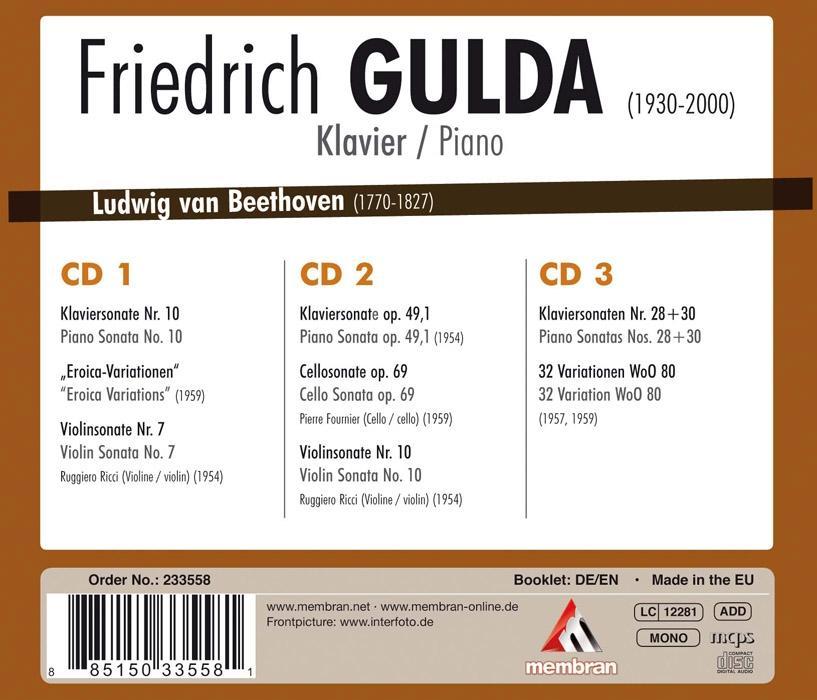 Weitere Ansicht: Gulda spielt Beethoven | Friedrich Gulda