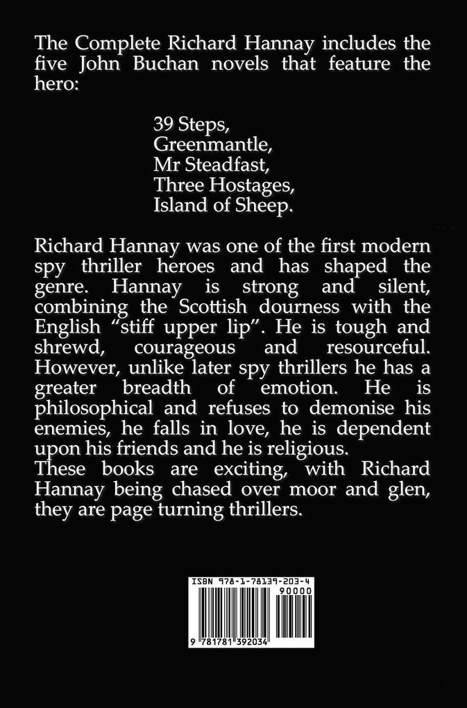 Weitere Ansicht: The Complete Richard Hannay - 39 Steps, Greenmantle, MR Steadfast, Three Hostages, Island of Sheep. | John Buchan