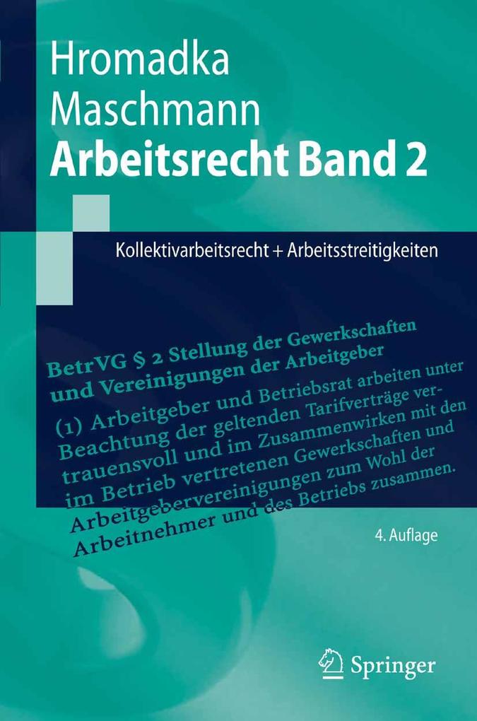 Produktbild: Arbeitsrecht Band 2 | Wolfgang Hromadka, Frank Maschmann
