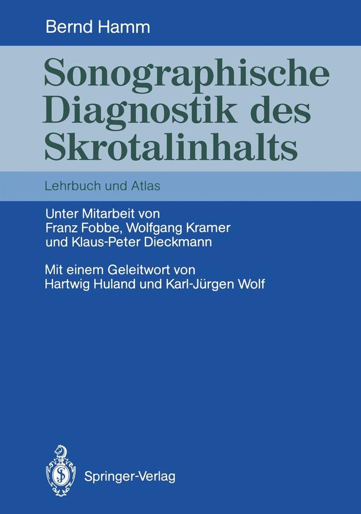 Produktbild: Sonographische Diagnostik des Skrotalinhalts | Bernd Hamm