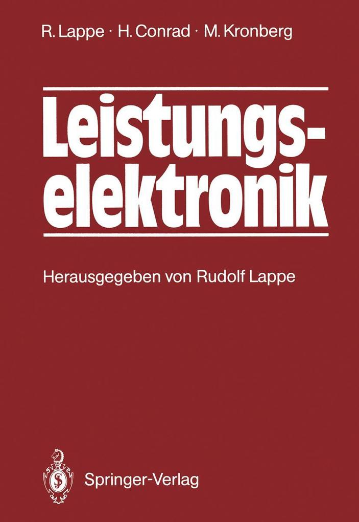 Produktbild: Leistungselektronik | Harry Conrad, Manfred Kronberg, Rudolf Lappe