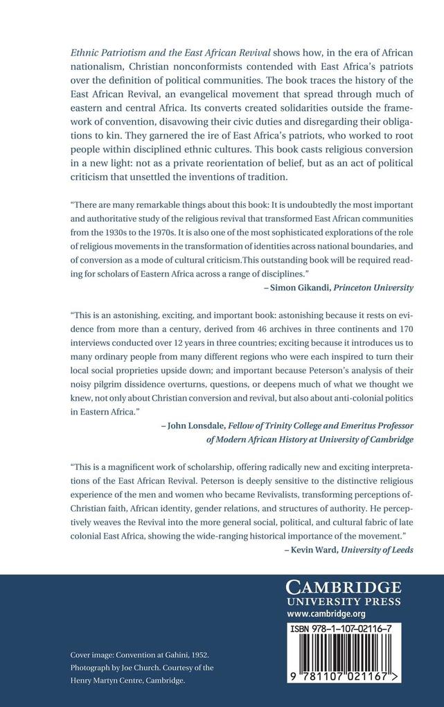 Weitere Ansicht: Ethnic Patriotism and the East African Revival | Derek R. Peterson