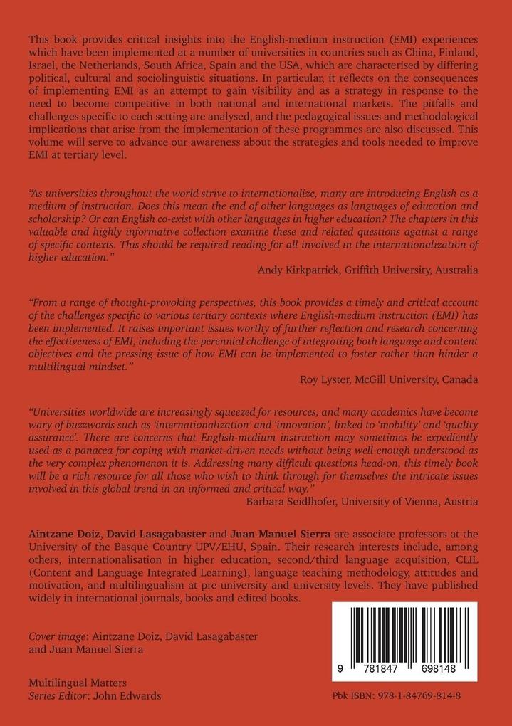 Weitere Ansicht: English-Medium Instruction at Universities