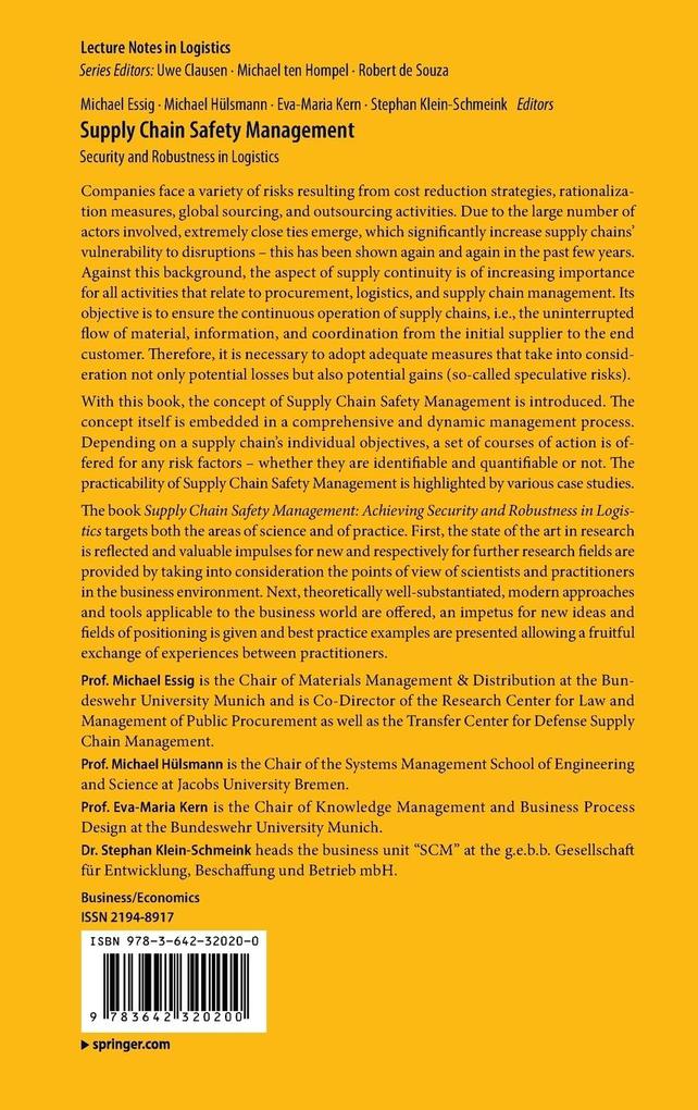 Weitere Ansicht: Supply Chain Safety Management