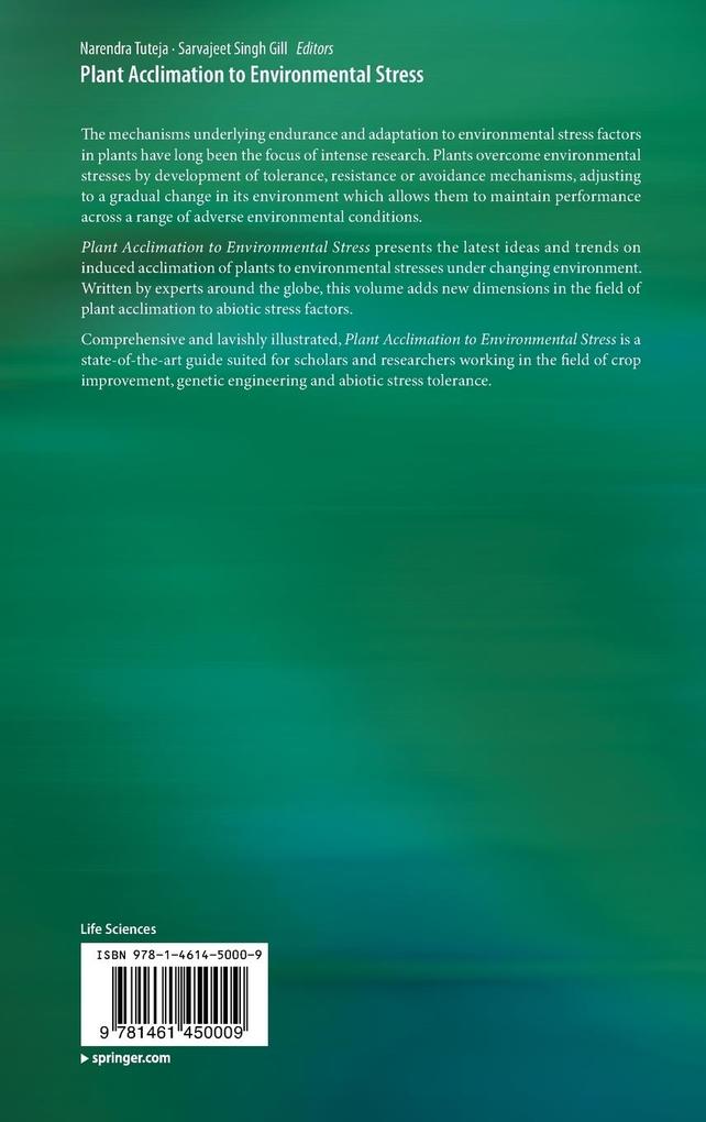 Weitere Ansicht: Plant Acclimation to Environmental Stress