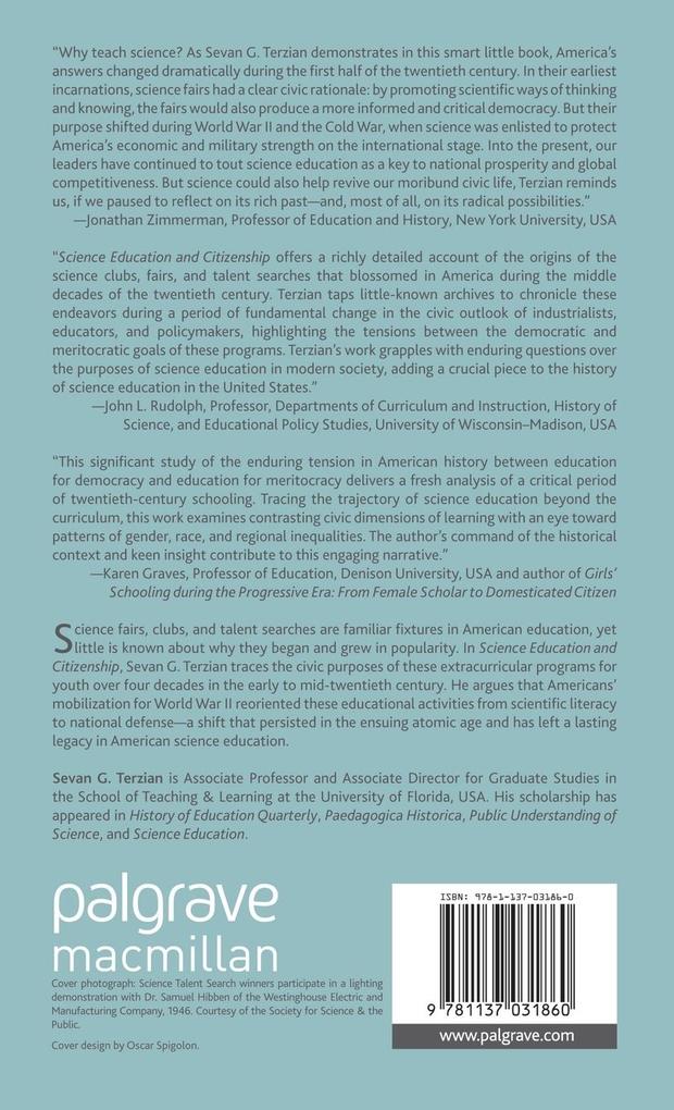 Weitere Ansicht: Science Education and Citizenship | S. Terzian