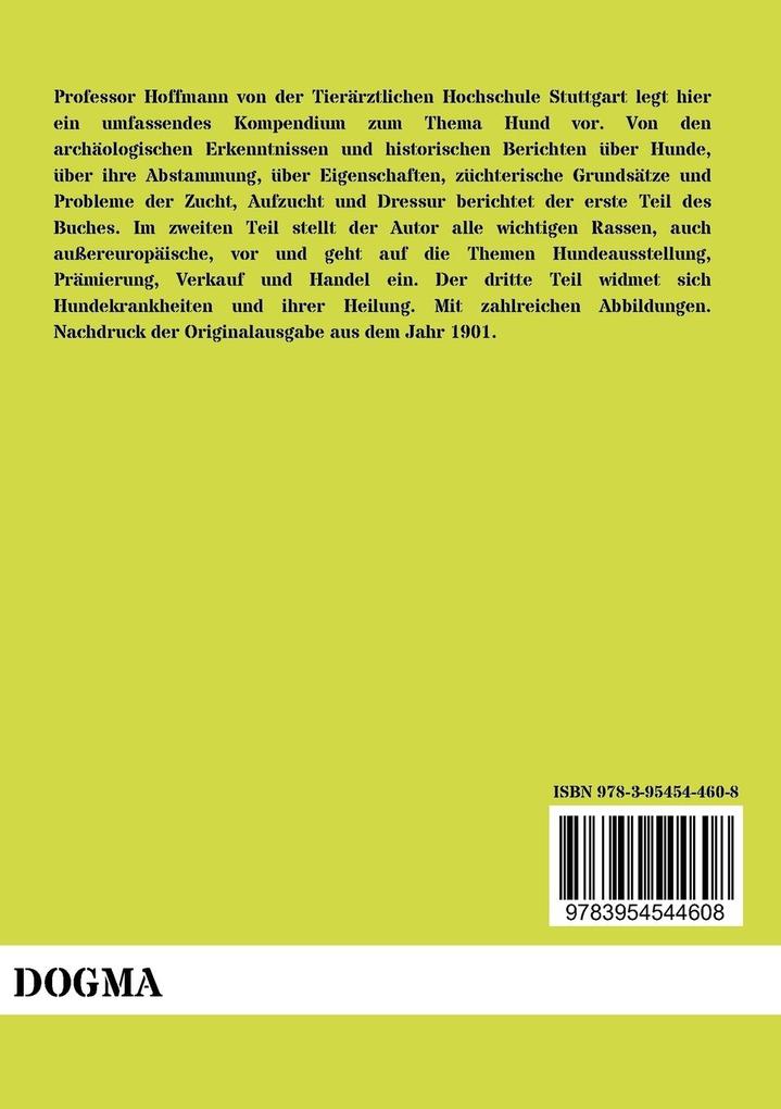 Weitere Ansicht: Das Buch vom gesunden und kranken Hunde | L. Hoffmann