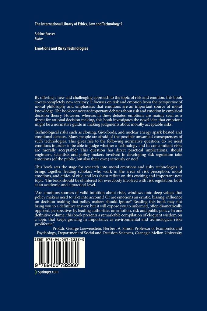 Weitere Ansicht: Emotions and Risky Technologies