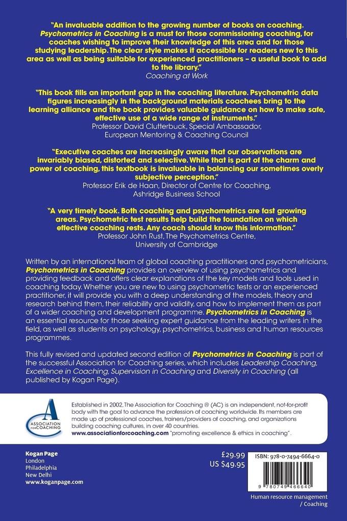 Weitere Ansicht: Psychometrics in Coaching