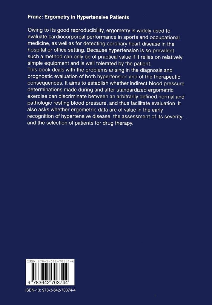 Weitere Ansicht: Ergometry in Hypertensive Patients | Ingomar W. Franz