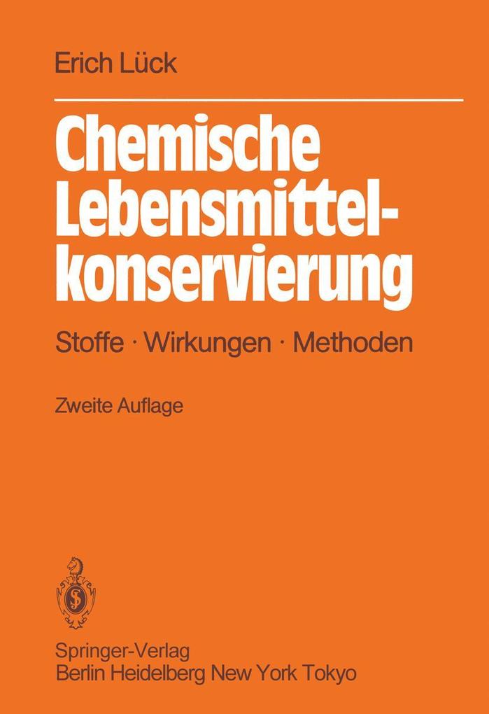 Produktbild: Chemische Lebensmittelkonservierung | Erich Lück