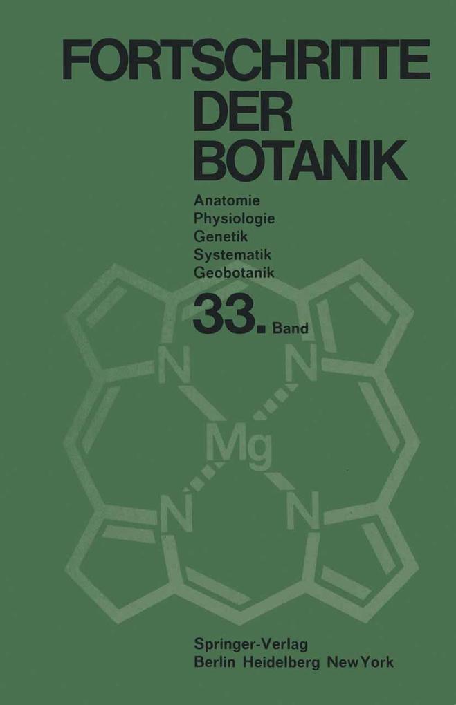 Produktbild: Fortschritte der Botanik | Heinz Ellenberg, Karl Esser, Hermann Merxmüller, Peter Sitte, Hubert Ziegler