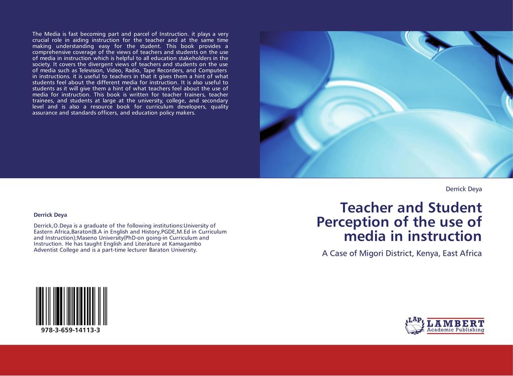 Produktbild: Teacher and Student Perception of the use of media in instruction | Derrick Deya