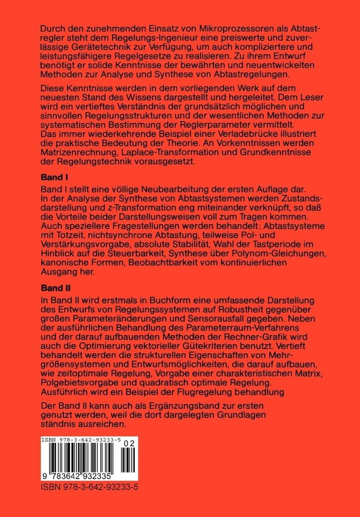 Weitere Ansicht: Abtastregelung | Jürgen Ackermann
