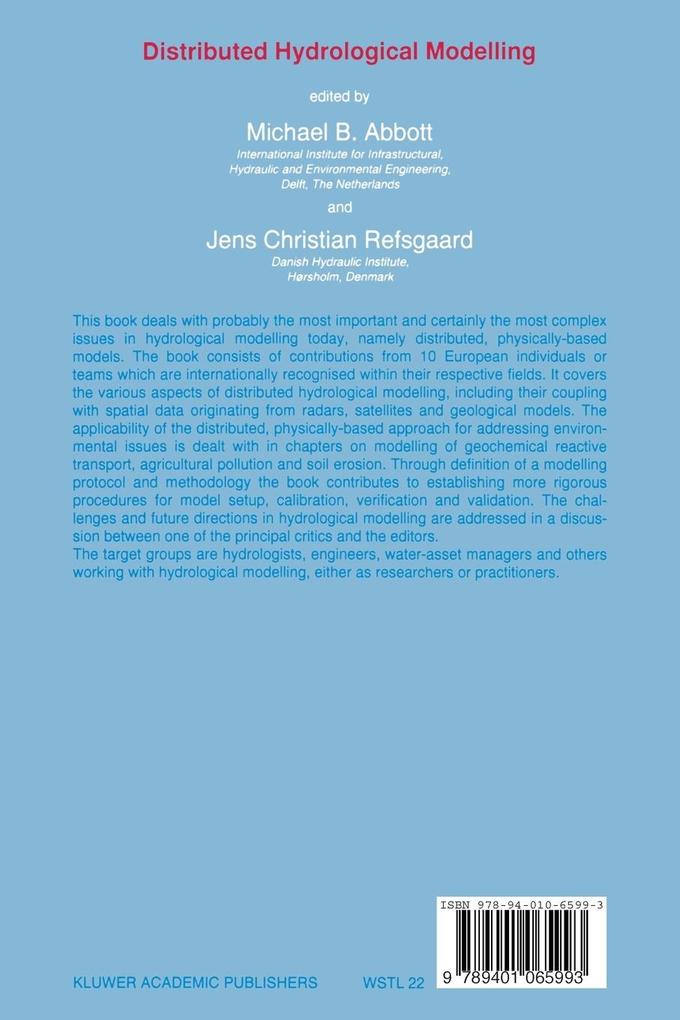 Weitere Ansicht: Distributed Hydrological Modelling