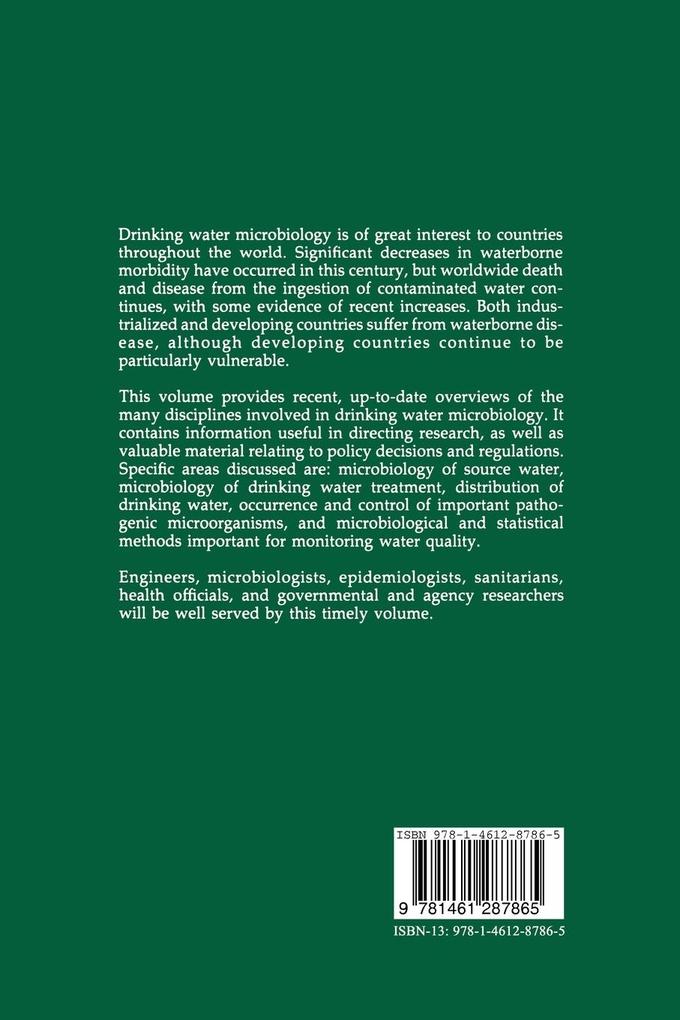 Weitere Ansicht: Drinking Water Microbiology