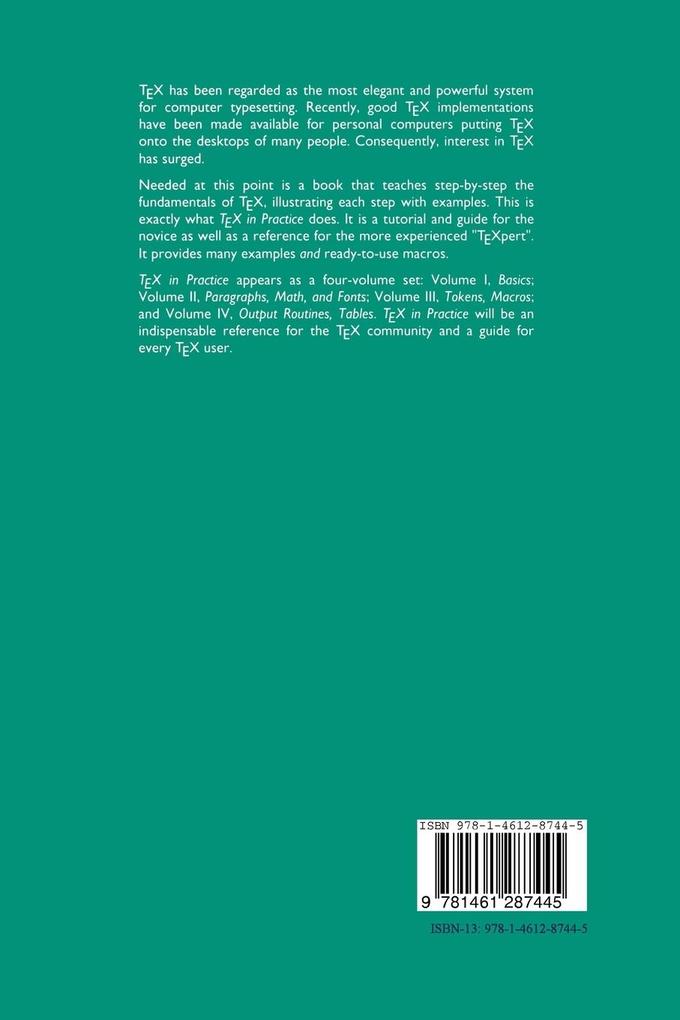 Weitere Ansicht: TEX in Practice | Stephan v. Bechtolsheim