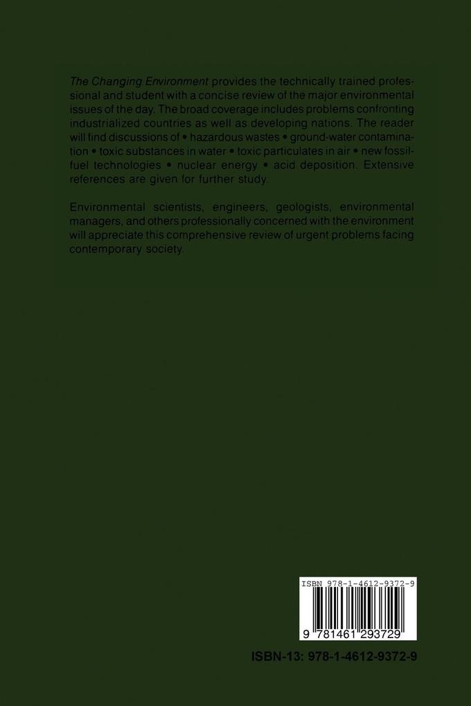 Weitere Ansicht: The Changing Environment | James W. Moore