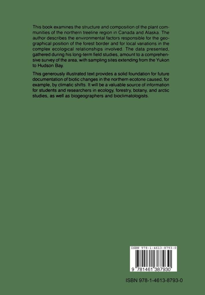 Weitere Ansicht: The Northern Forest Border in Canada and Alaska | James A. Larsen