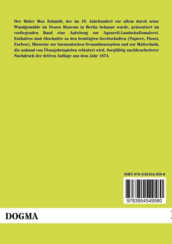 Weitere Ansicht: Die Aquarell-Malerei | Max Schmidt