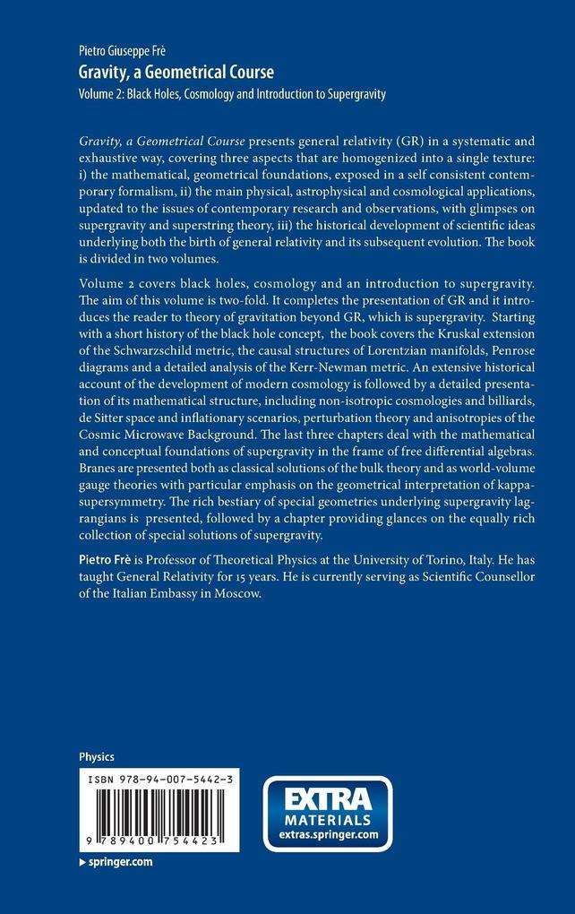 Weitere Ansicht: Gravity, a Geometrical Course | Pietro Giuseppe Frè