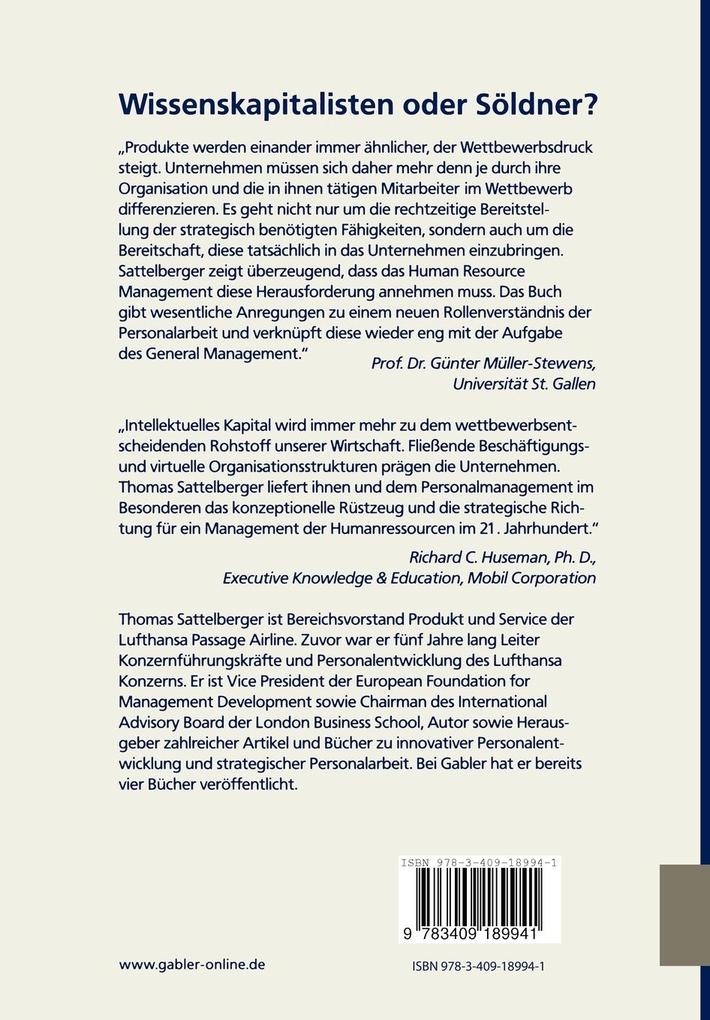 Weitere Ansicht: Wissenskapitalisten oder Söldner? | Thomas Sattelberger