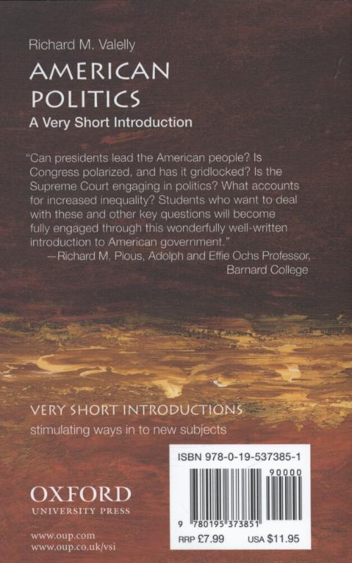 Weitere Ansicht: American Politics | Richard M Valelly