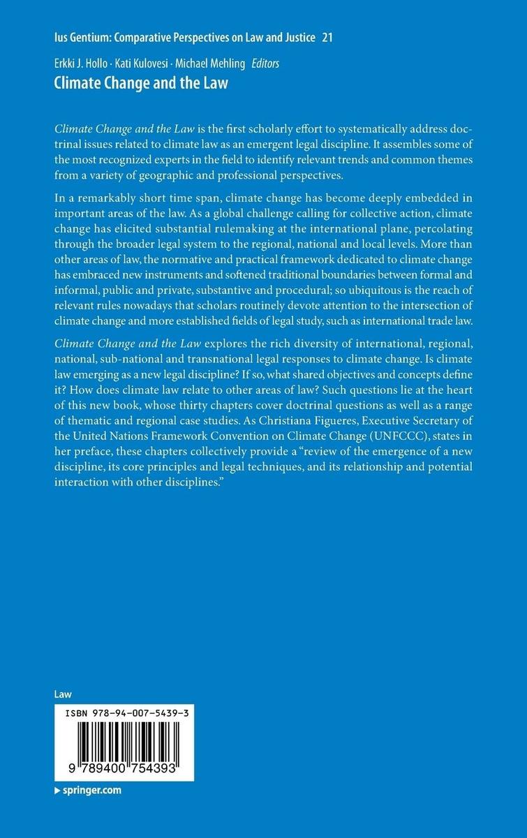 Weitere Ansicht: Climate Change and the Law