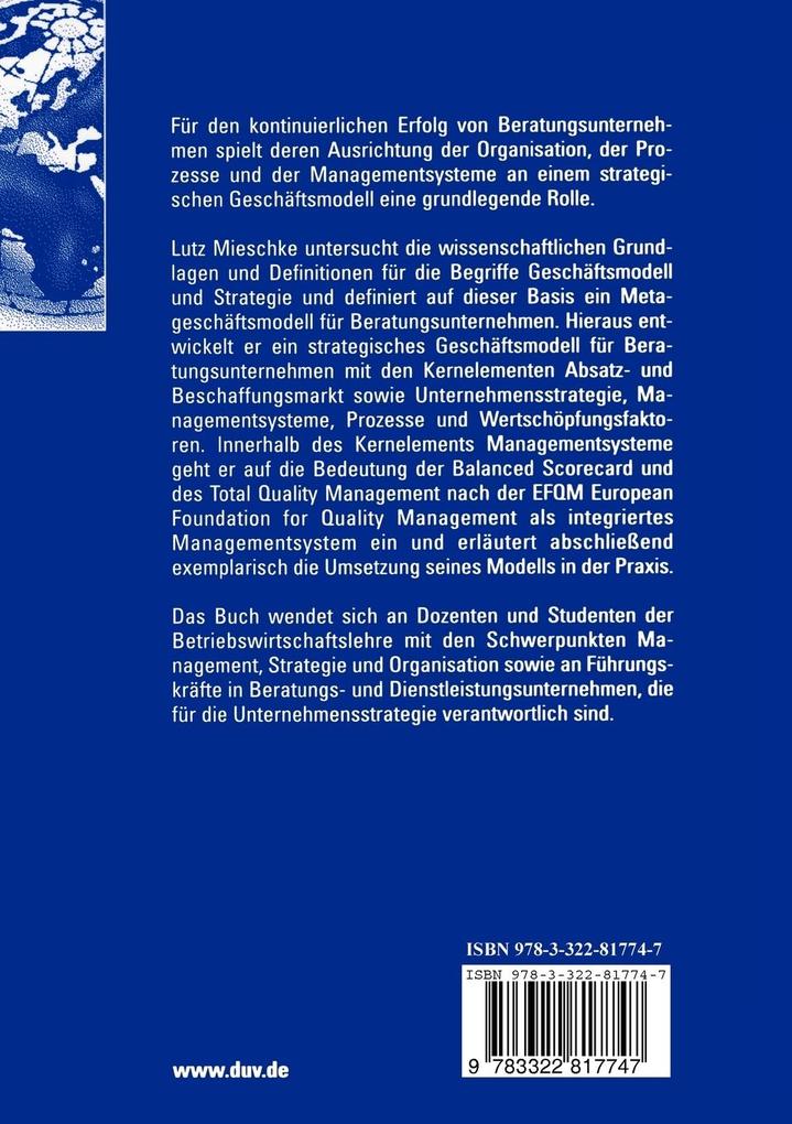 Weitere Ansicht: Strategisches Geschäftsmodell der Informationstechnologieberatung | Lutz Mieschke