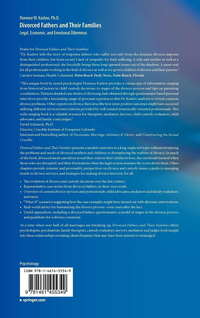 Weitere Ansicht: Divorced Fathers and Their Families | Florence W. Kaslow