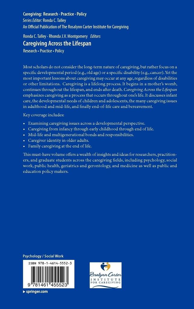 Weitere Ansicht: Caregiving Across the Lifespan