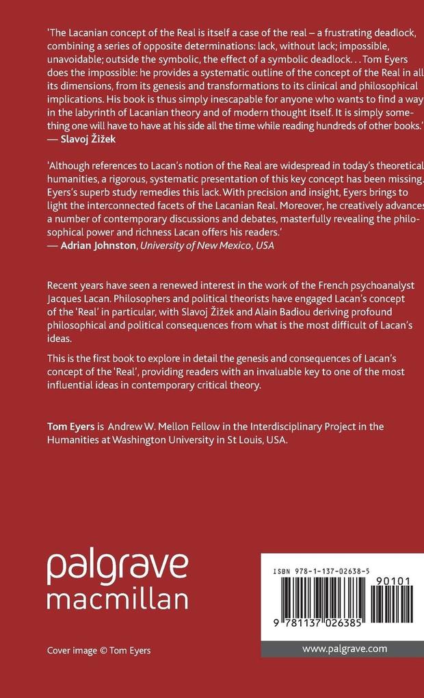 Weitere Ansicht: Lacan and the Concept of the 'real' | T. Eyers, Tom Eyers